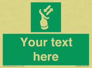 Custom sign safe condition Search and rescue transponder